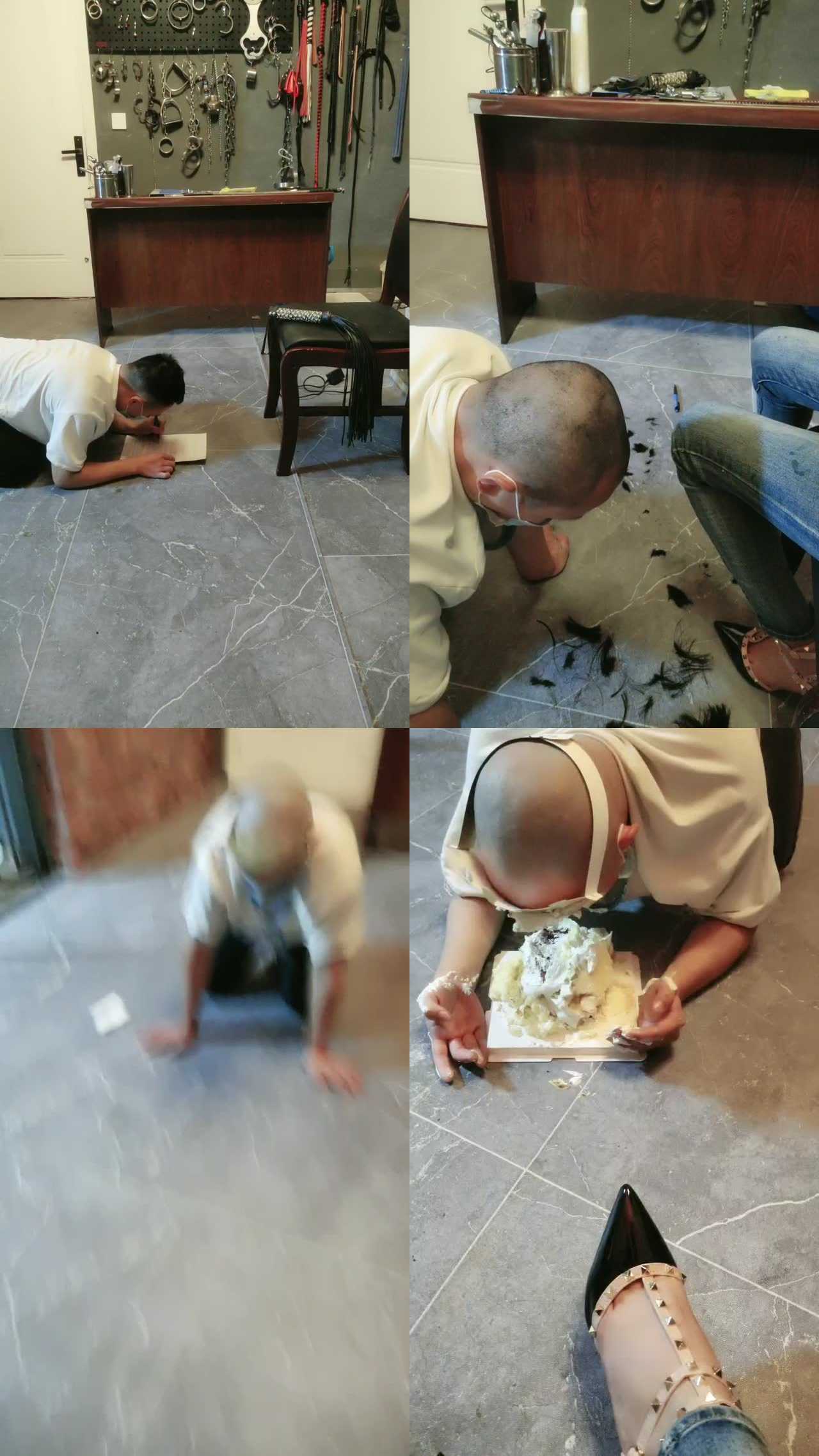 【圈养基地】剃度做真正圈养奴才