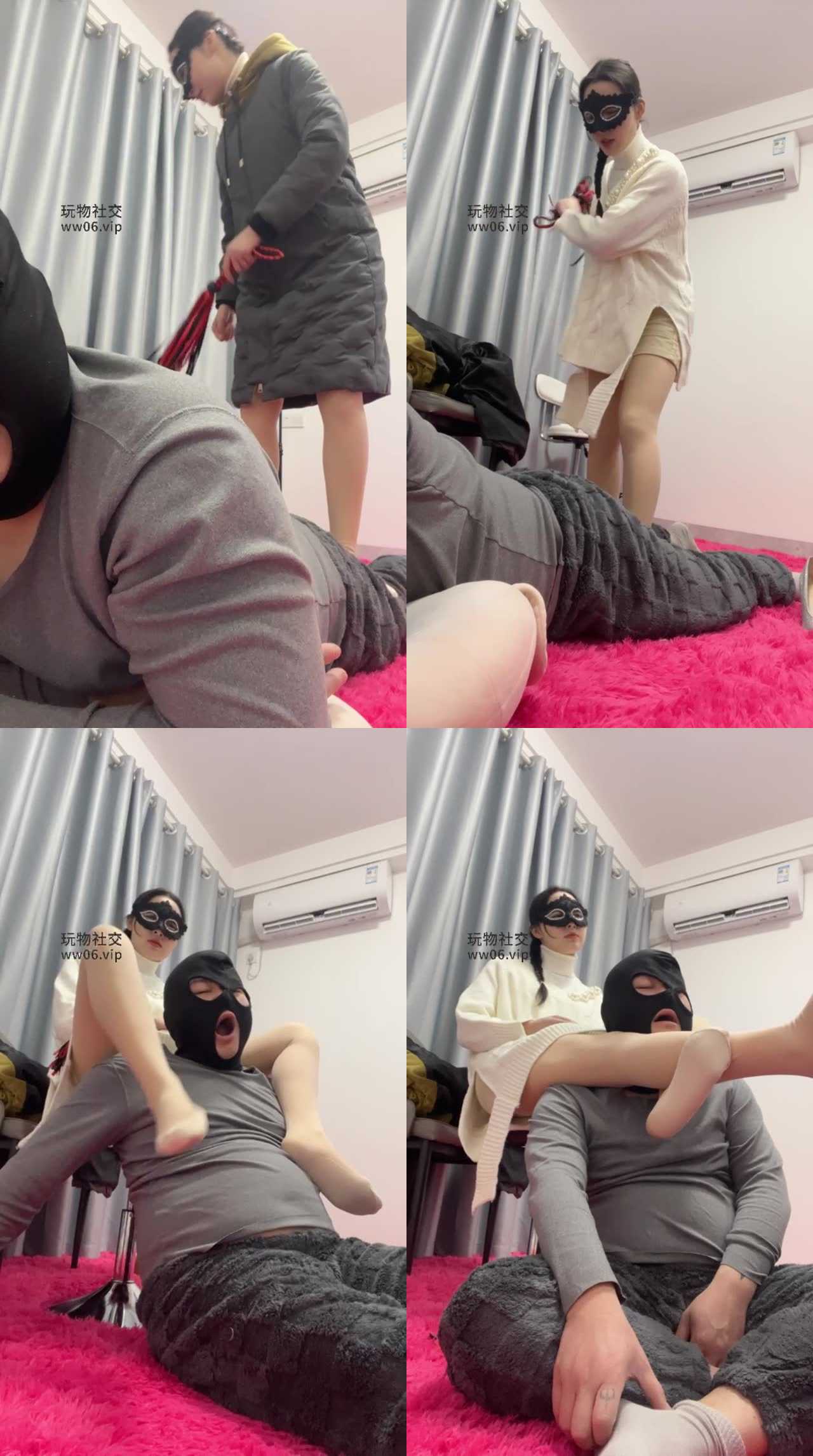 【姗姗】高跟肉丝玉足踩/鞭打