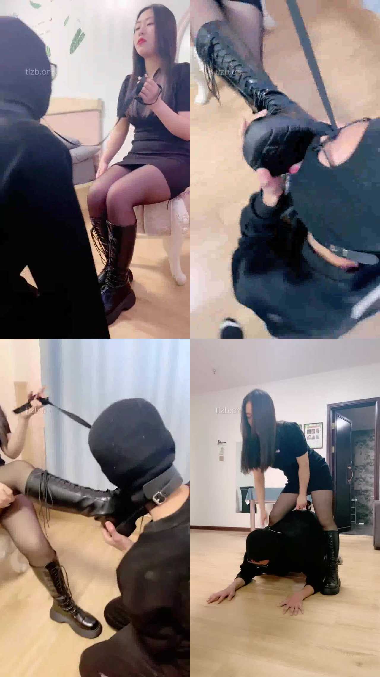 【嘉一】长靴黑丝重度提档鞭打