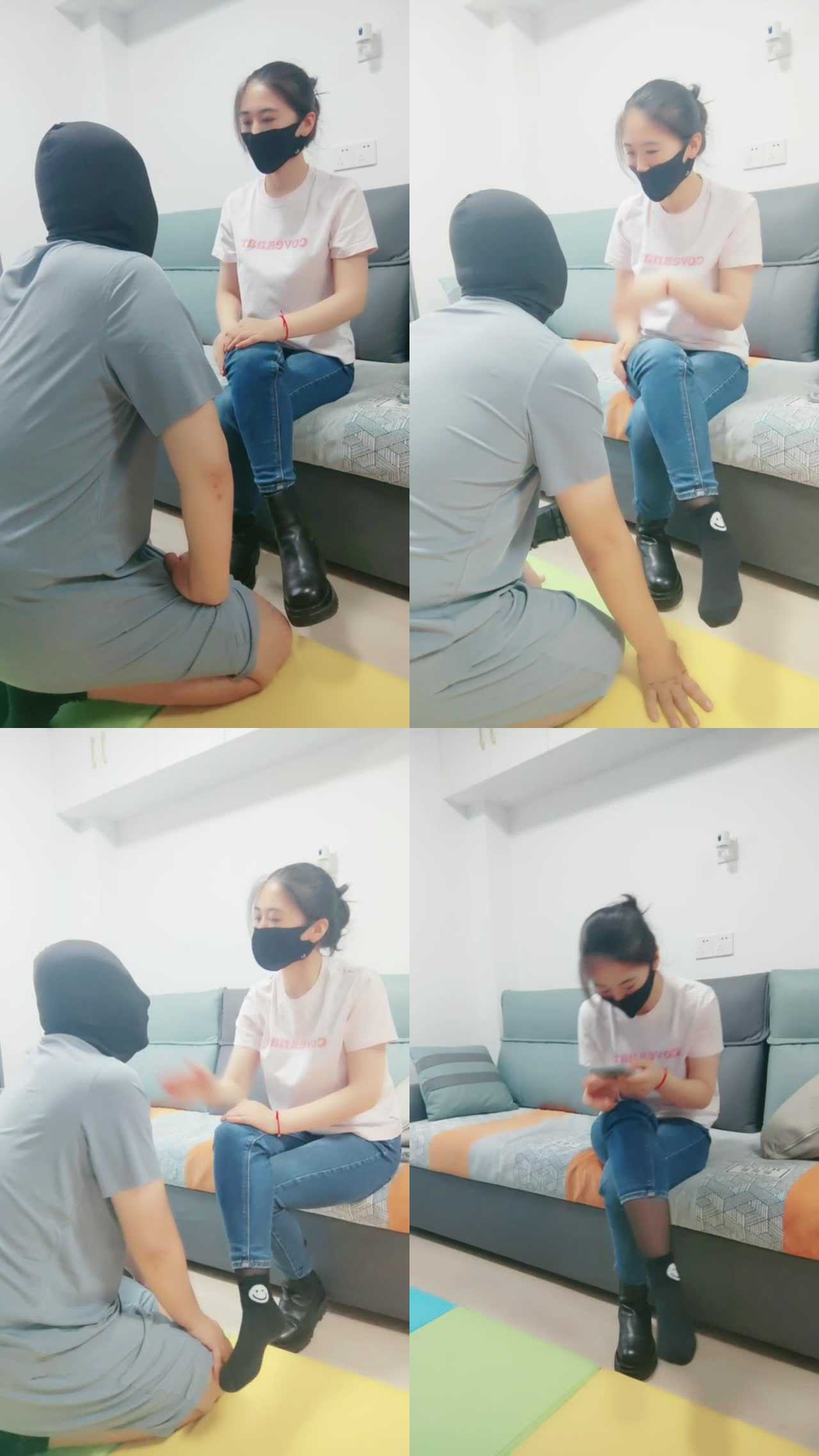 【飒飒小主】犯错的狗就要耳光狂抽