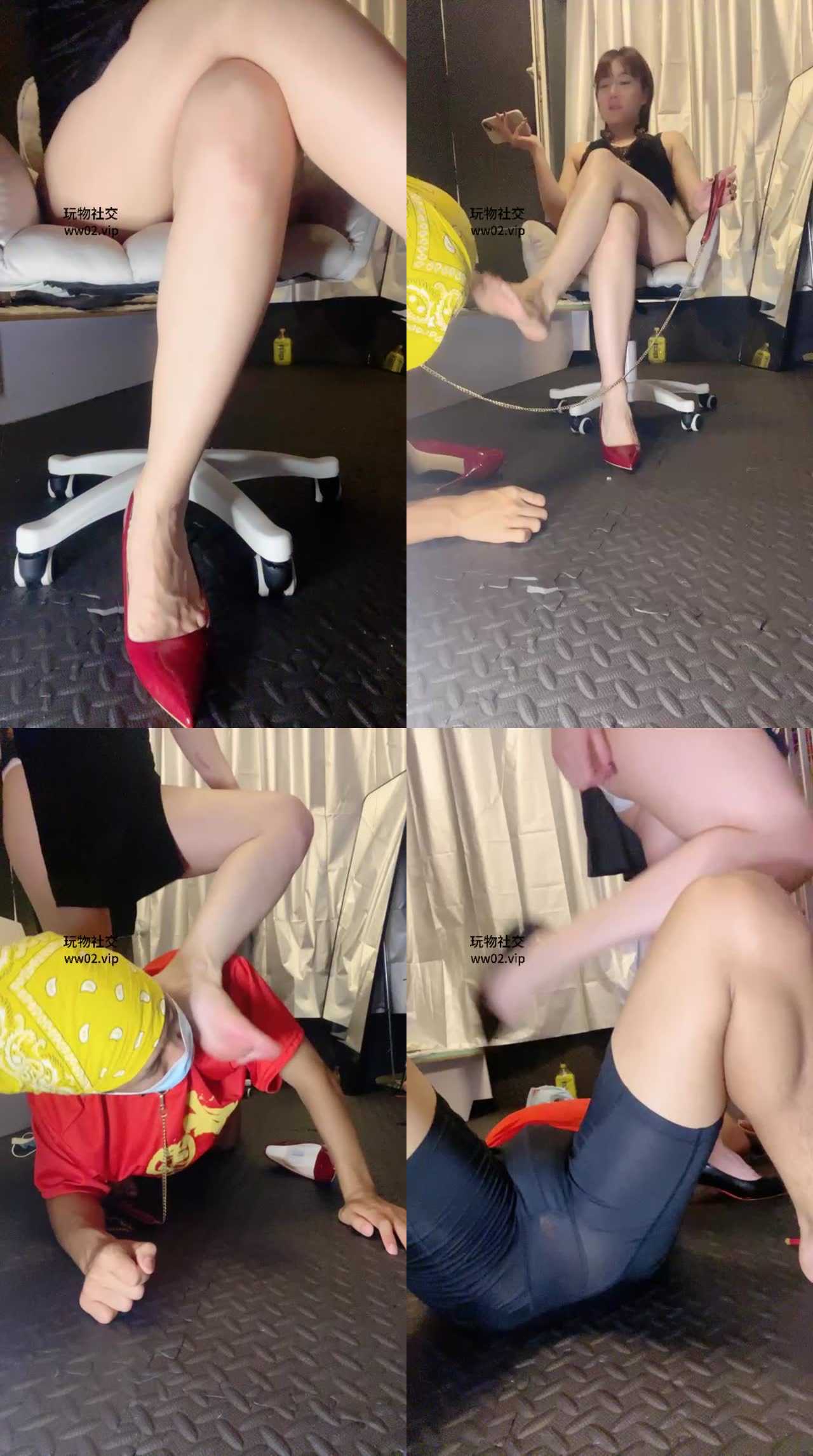 【璋爷】狗笼囚禁/肉丝高跟玩虐家奴
