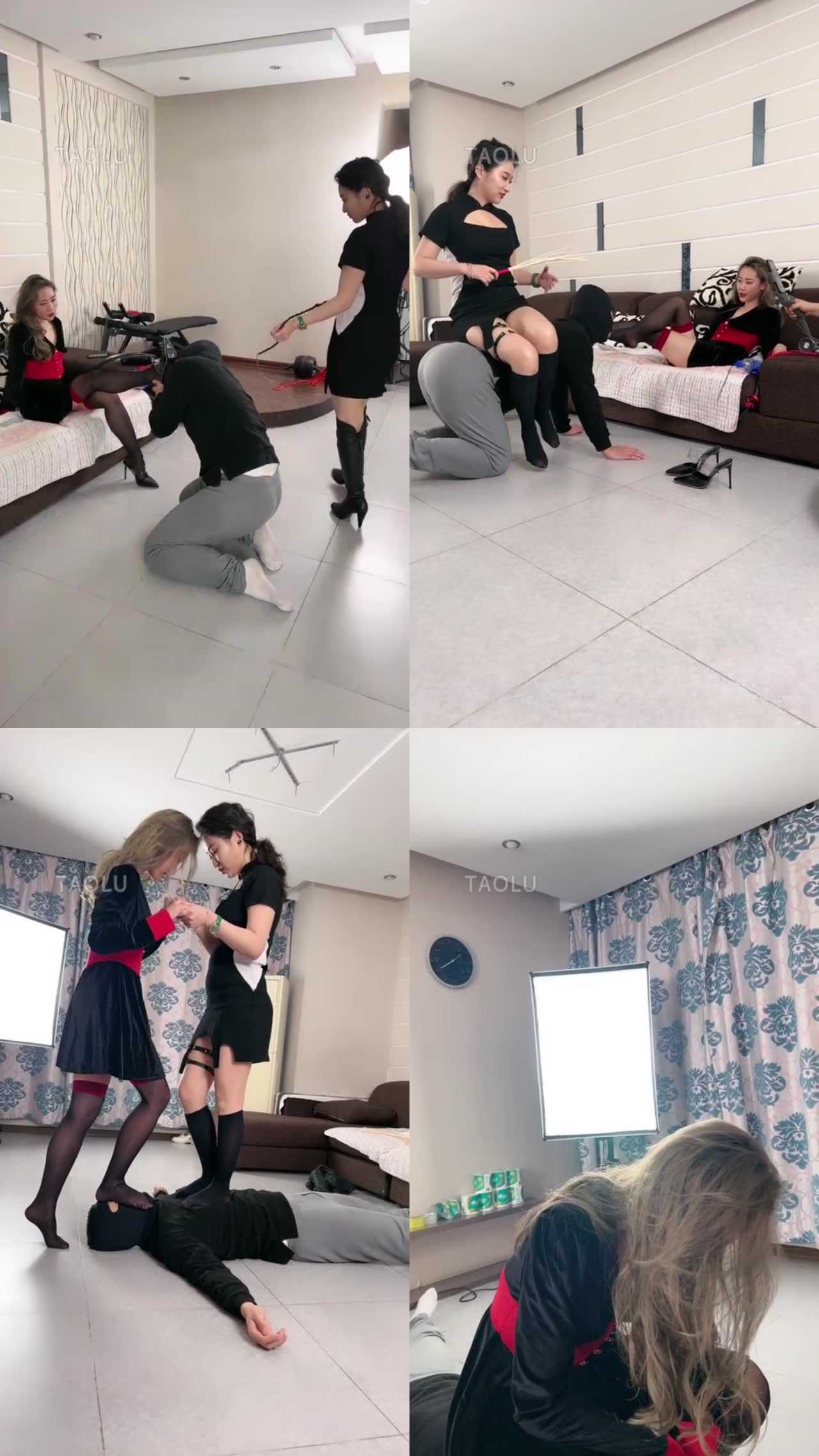 【鑫儿教头】绝美双S极致禁欲诱惑鞭打羞辱