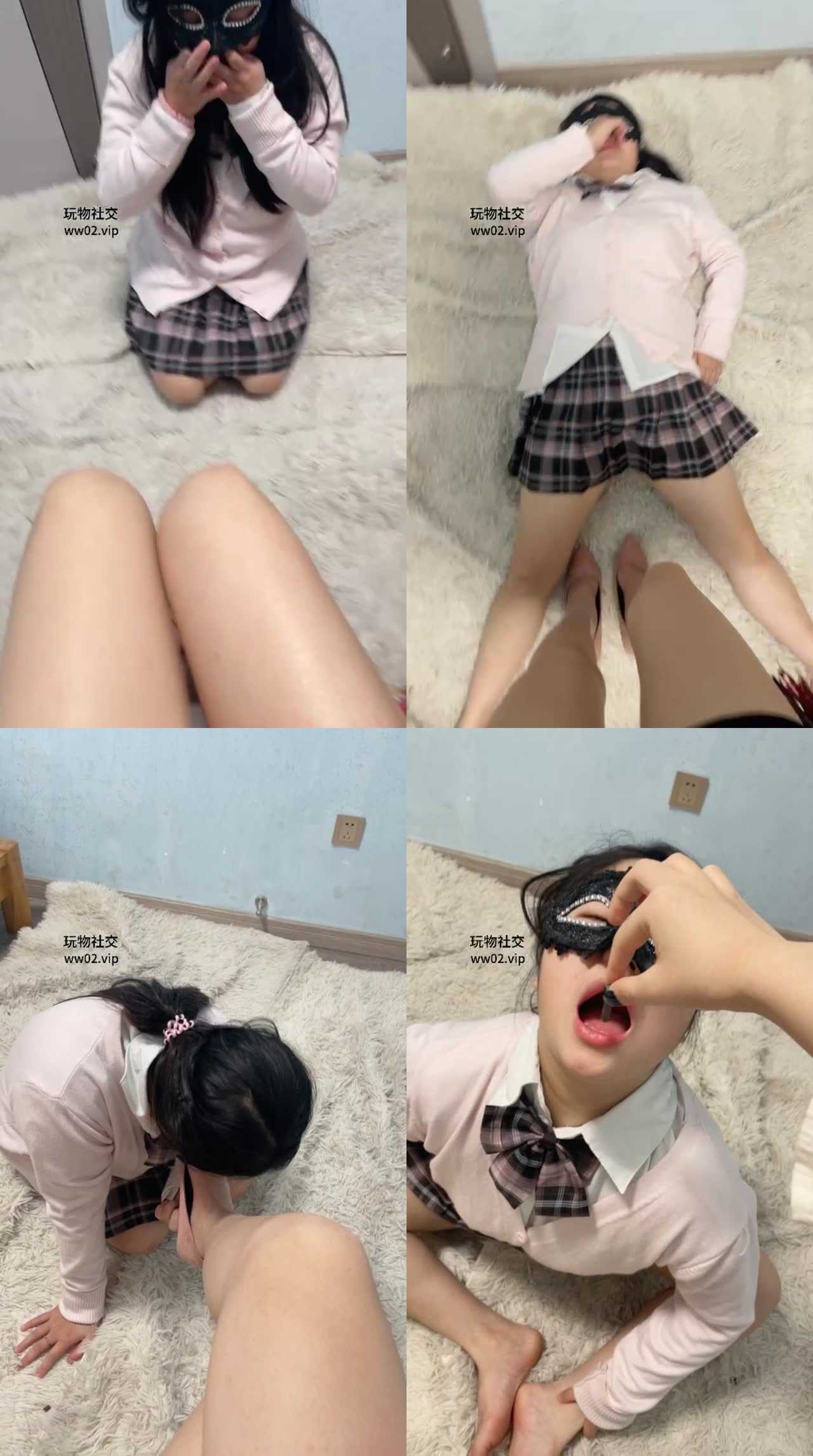 【白兔】高跟踩虐小三母狗