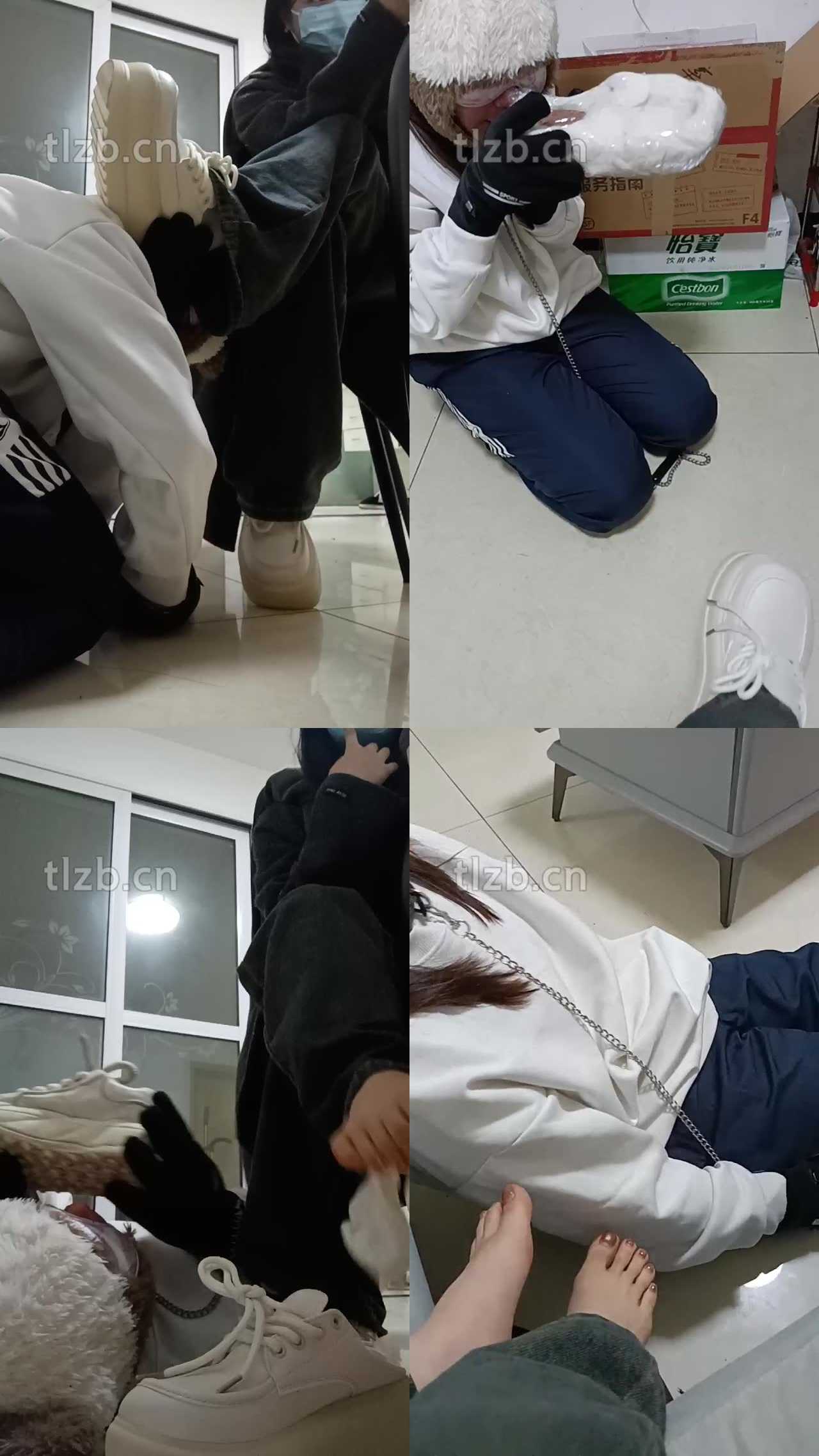【爱可呀】母畜-清理脏鞋/闻棉袜/对鞋磕头/袜子塞嘴