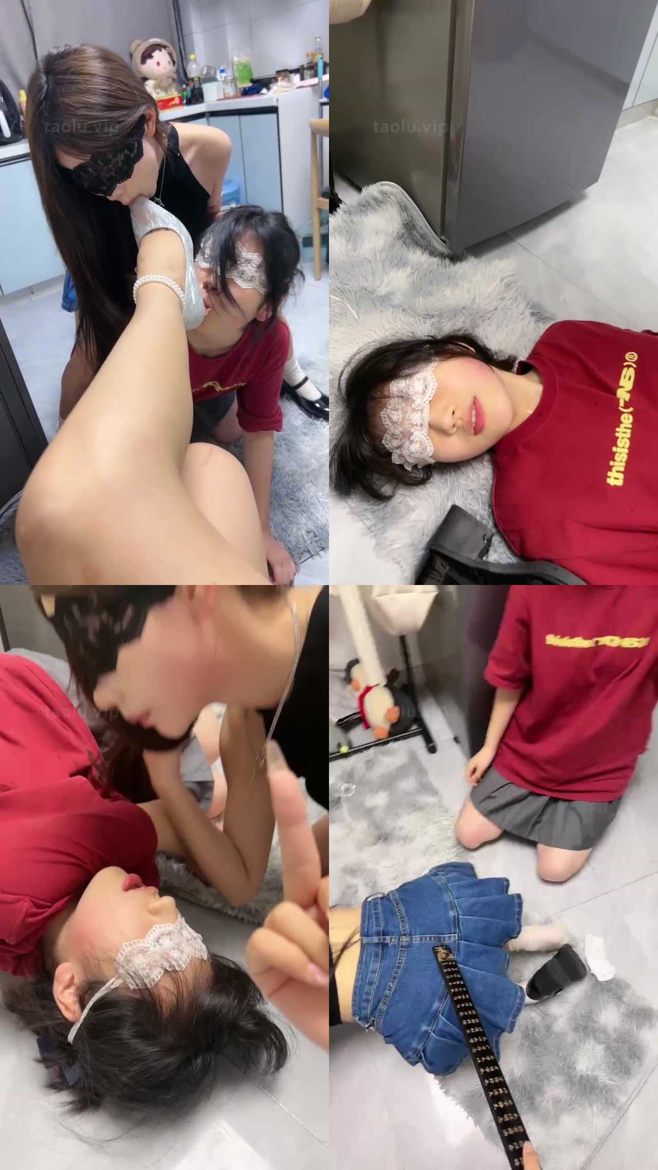 【橙宝】双母畜进行时- 互相踢裆/坐垫舔脚高跟插嘴/sp