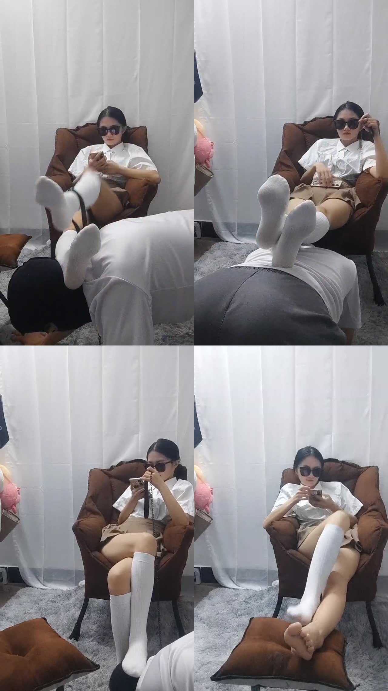 【九儿大大】白袜诱惑物化狗奴