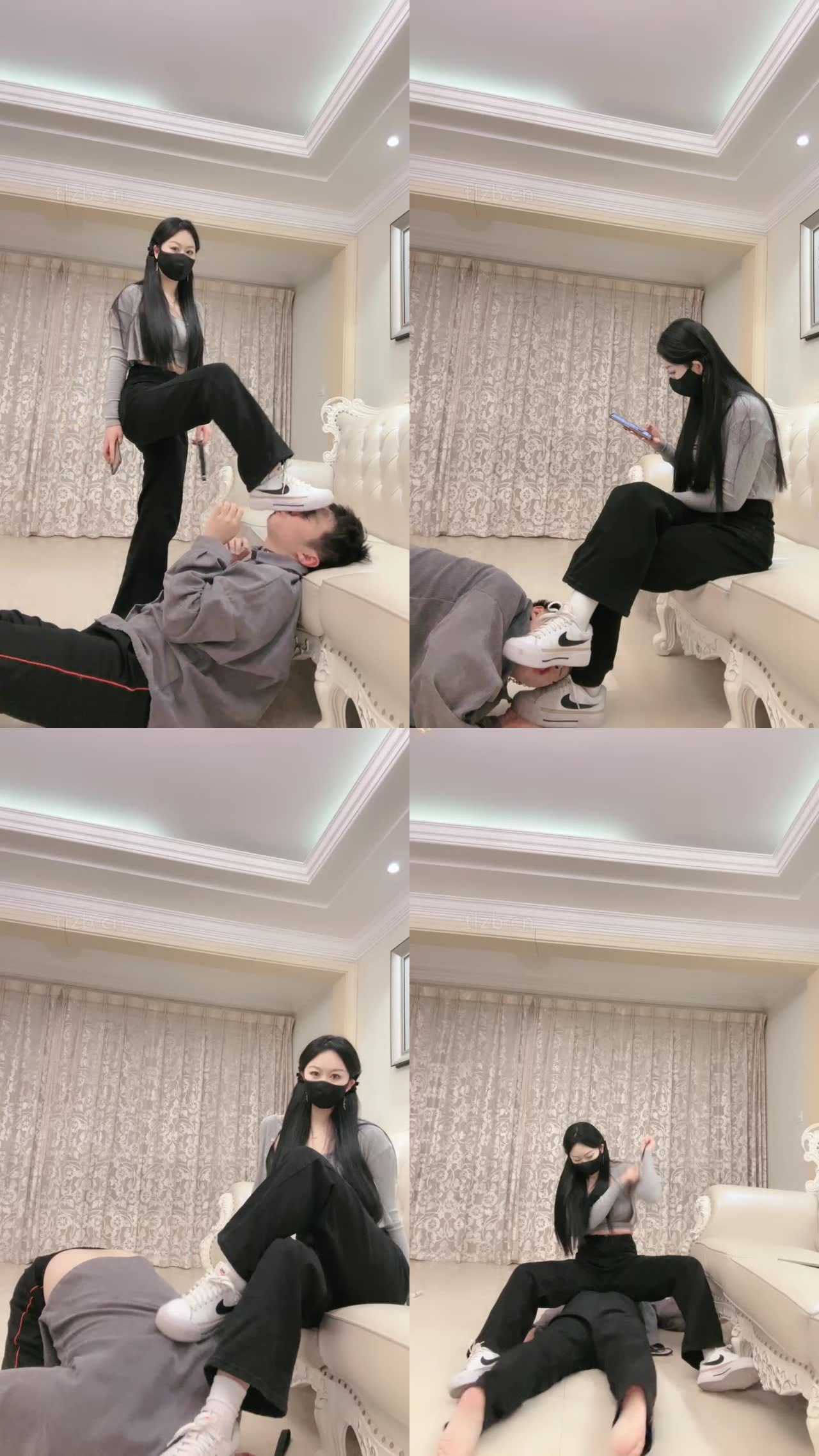 【桃幼幼】转胯狗爬/重度鞭打/耐克脏鞋踩踏