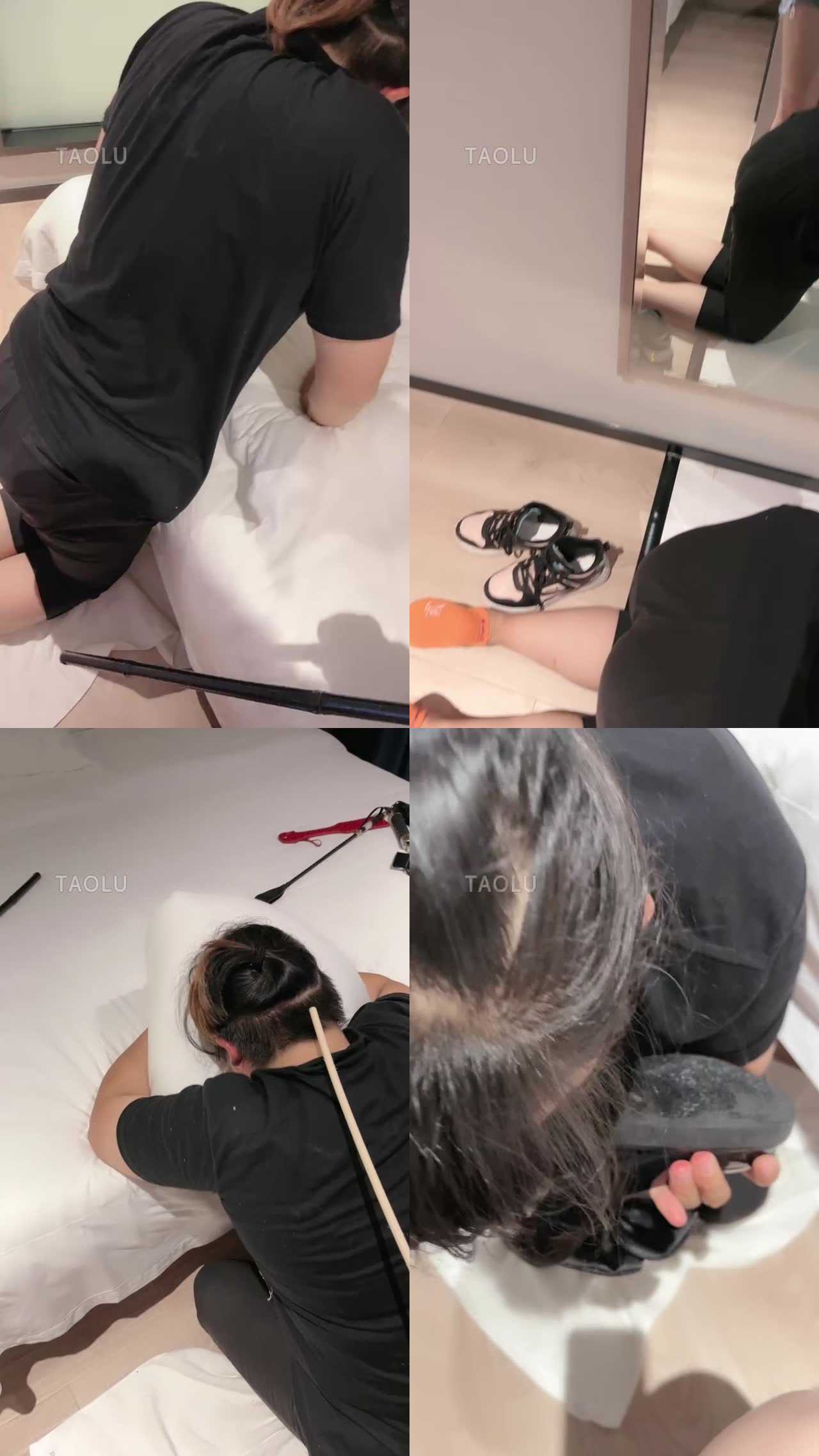 【不期而遇】藤条抽哭母畜