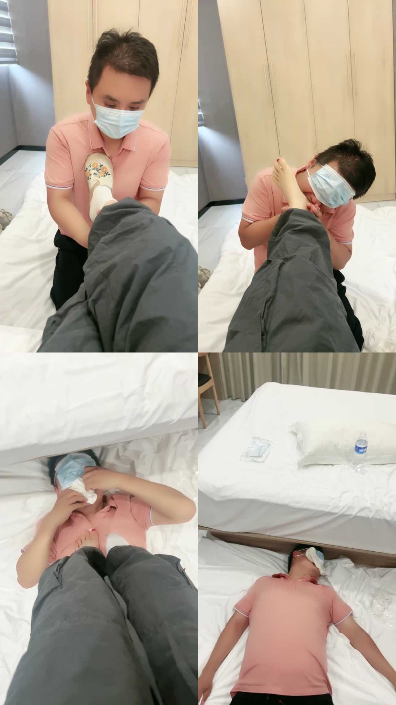 【小原妈妈】原味白袜气味辱/踩踏