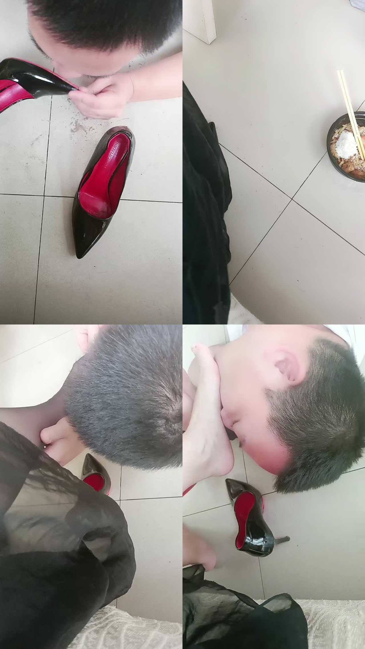 【你的女王】清理泥巴脏鞋/脚下喂食/碾压狗爪