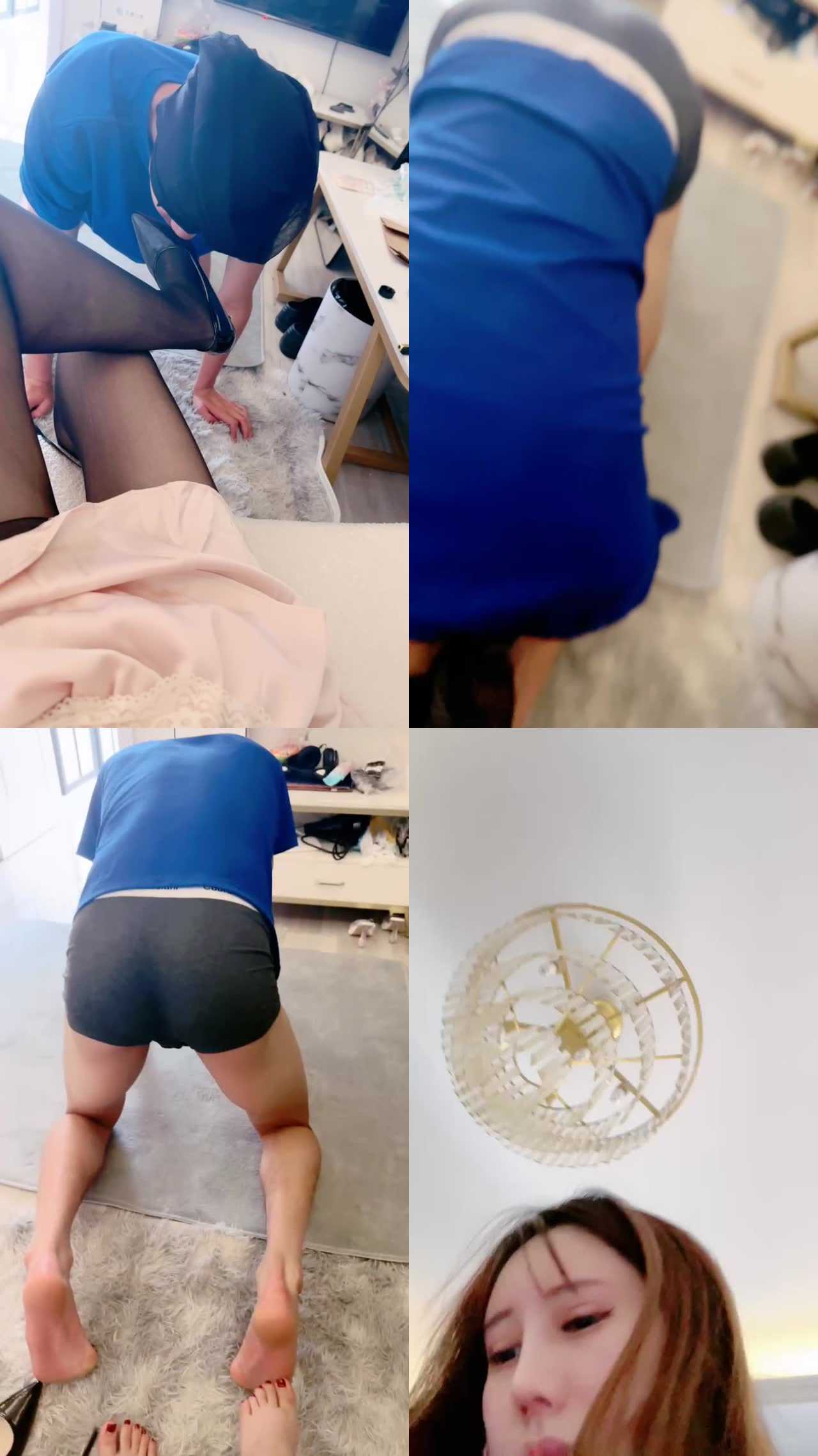 【芭比】网红模特S-黑丝高跟虐/骑马转胯/鞋插嘴/鞭打