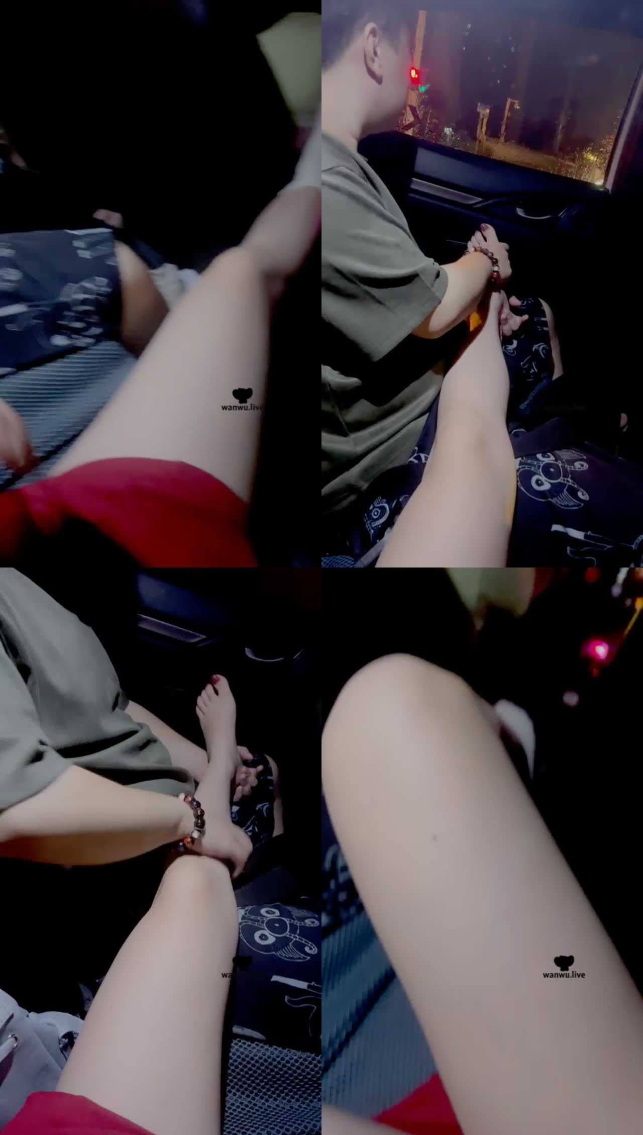 【桃子老师】车内司机舔白袜脚