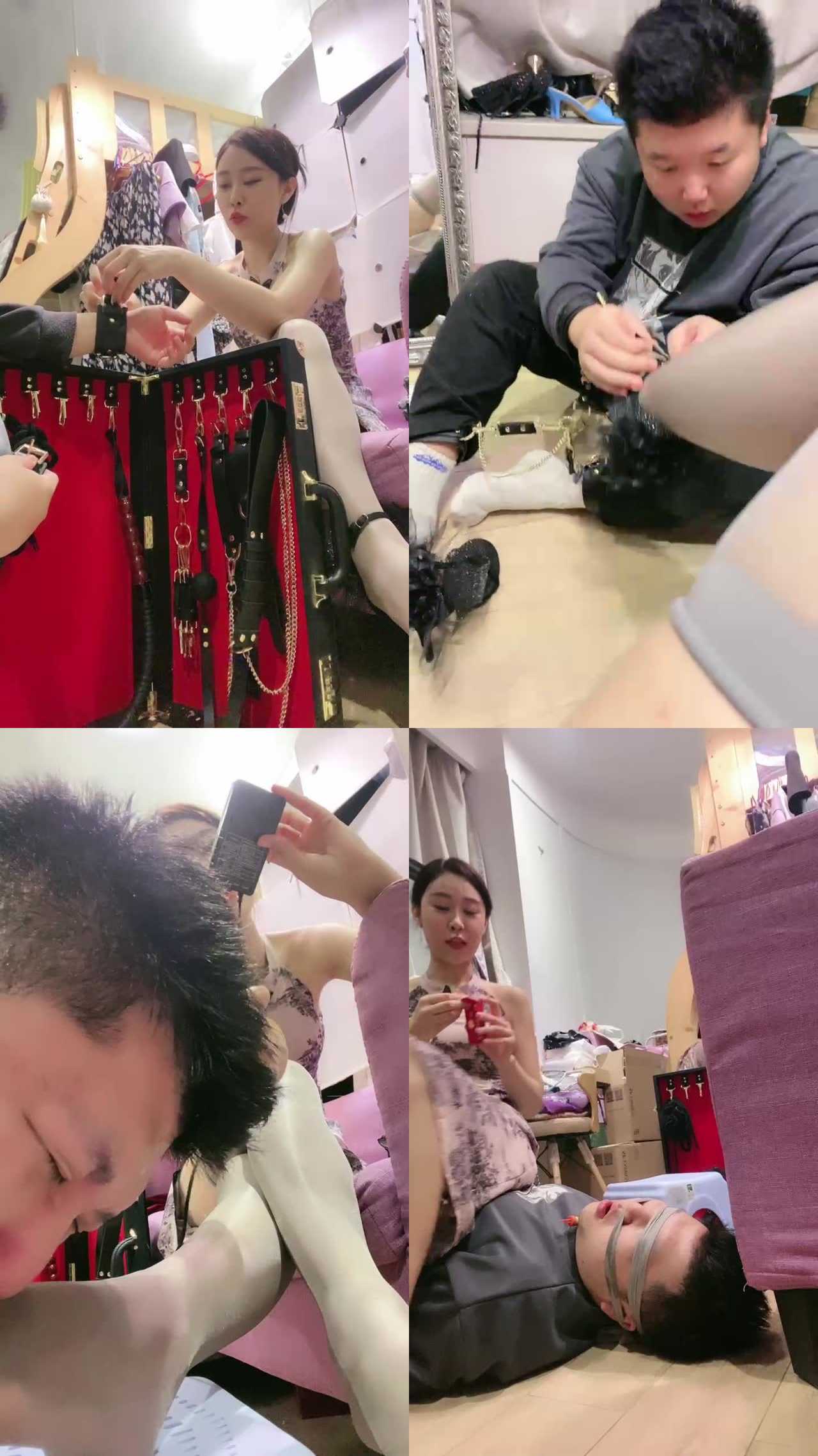 【夏芙】旗袍S各种刑具虐废狗