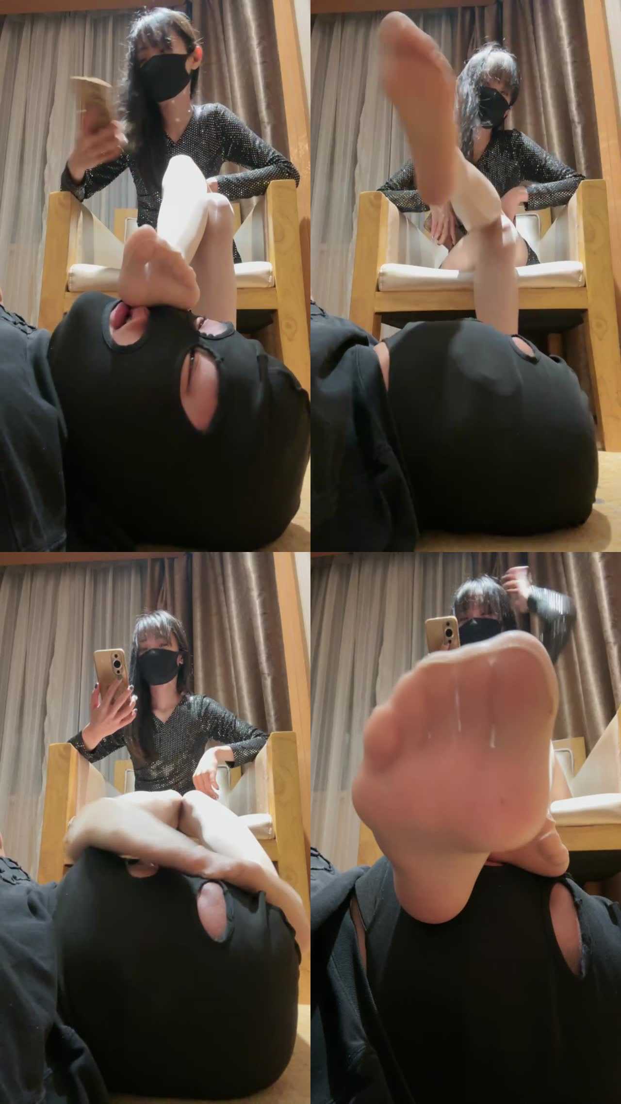 【美娜格格s】脚耳光真人红绿灯