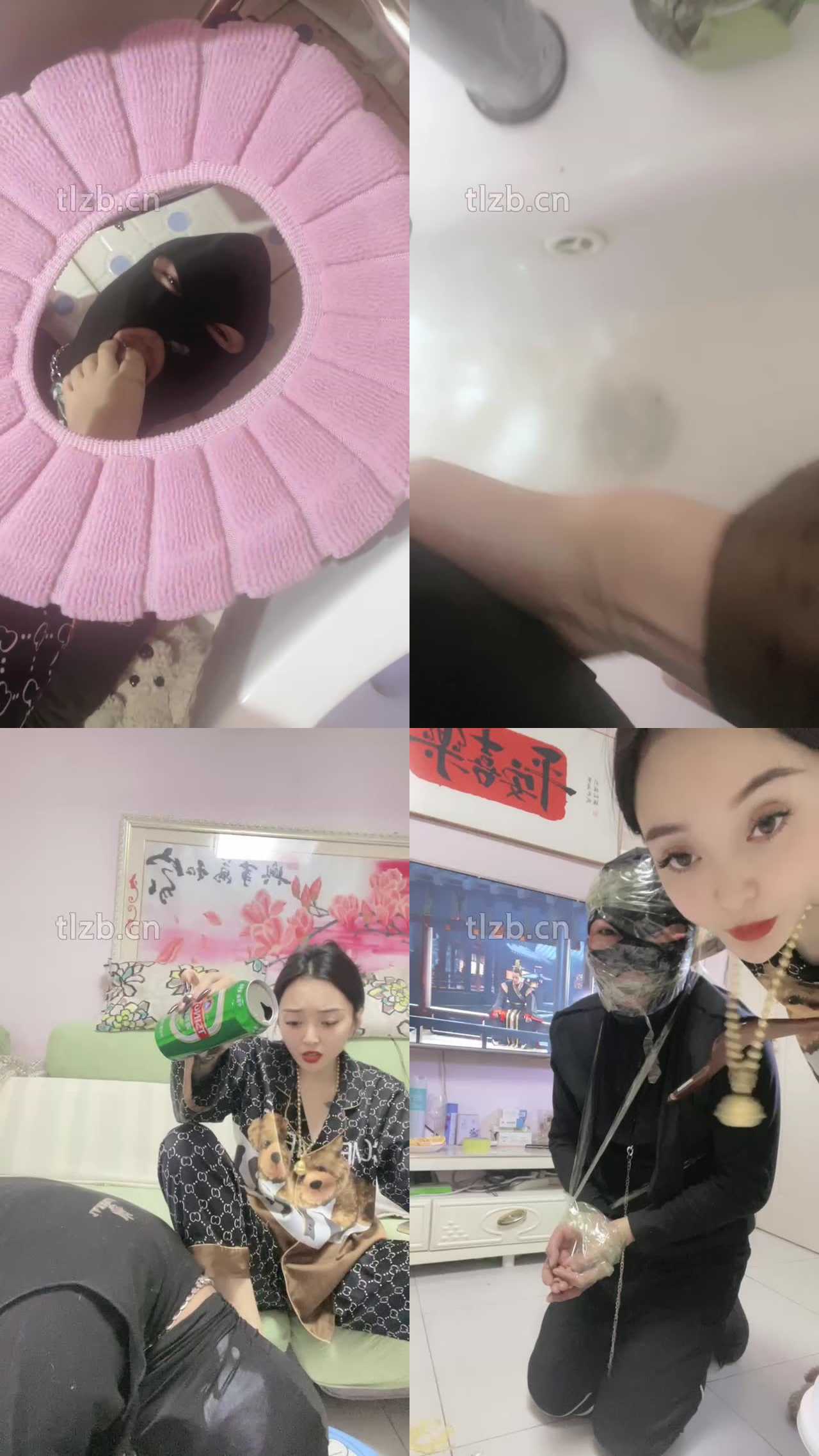 【小月牙】训练厕奴-踩踏/头压马桶/口水吐脸/赏赐圣水/胶带裹脸