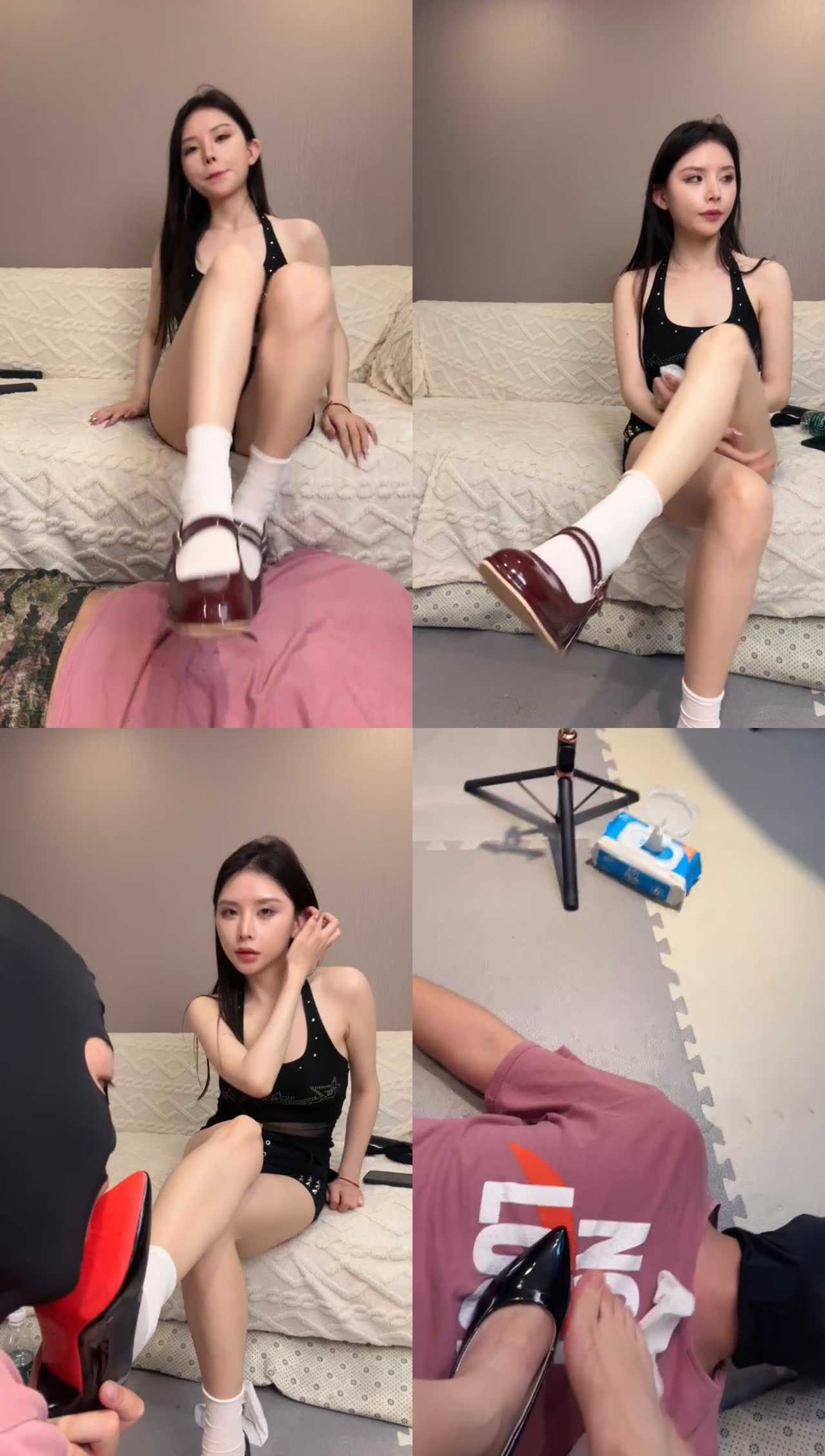 【可贞sama】脏皮鞋白袜玩虐/赏赐圣水/物化坐垫