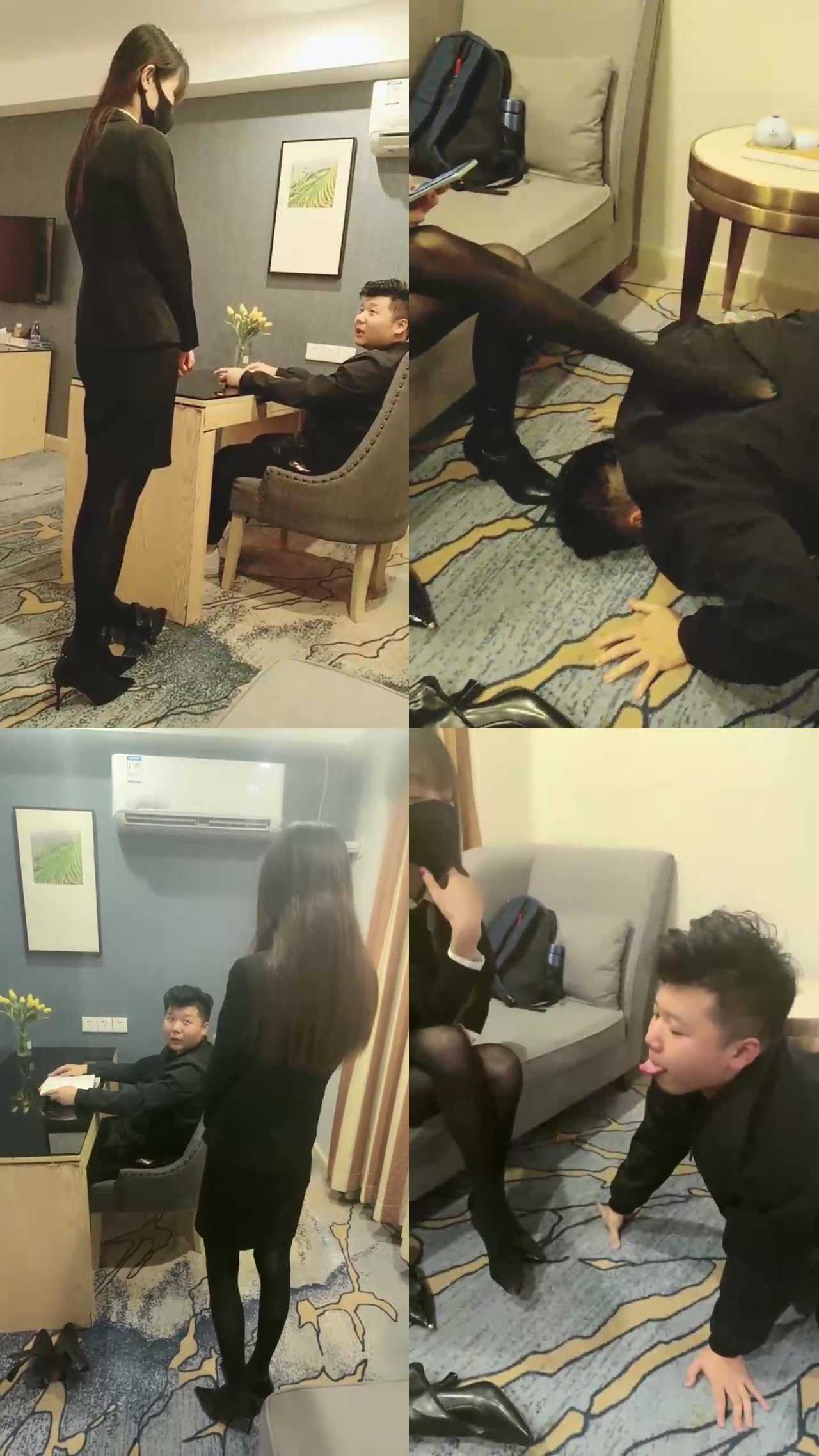 【娜美格格】剧情-职业女秘书黑丝高跟诱惑调【双视角版】