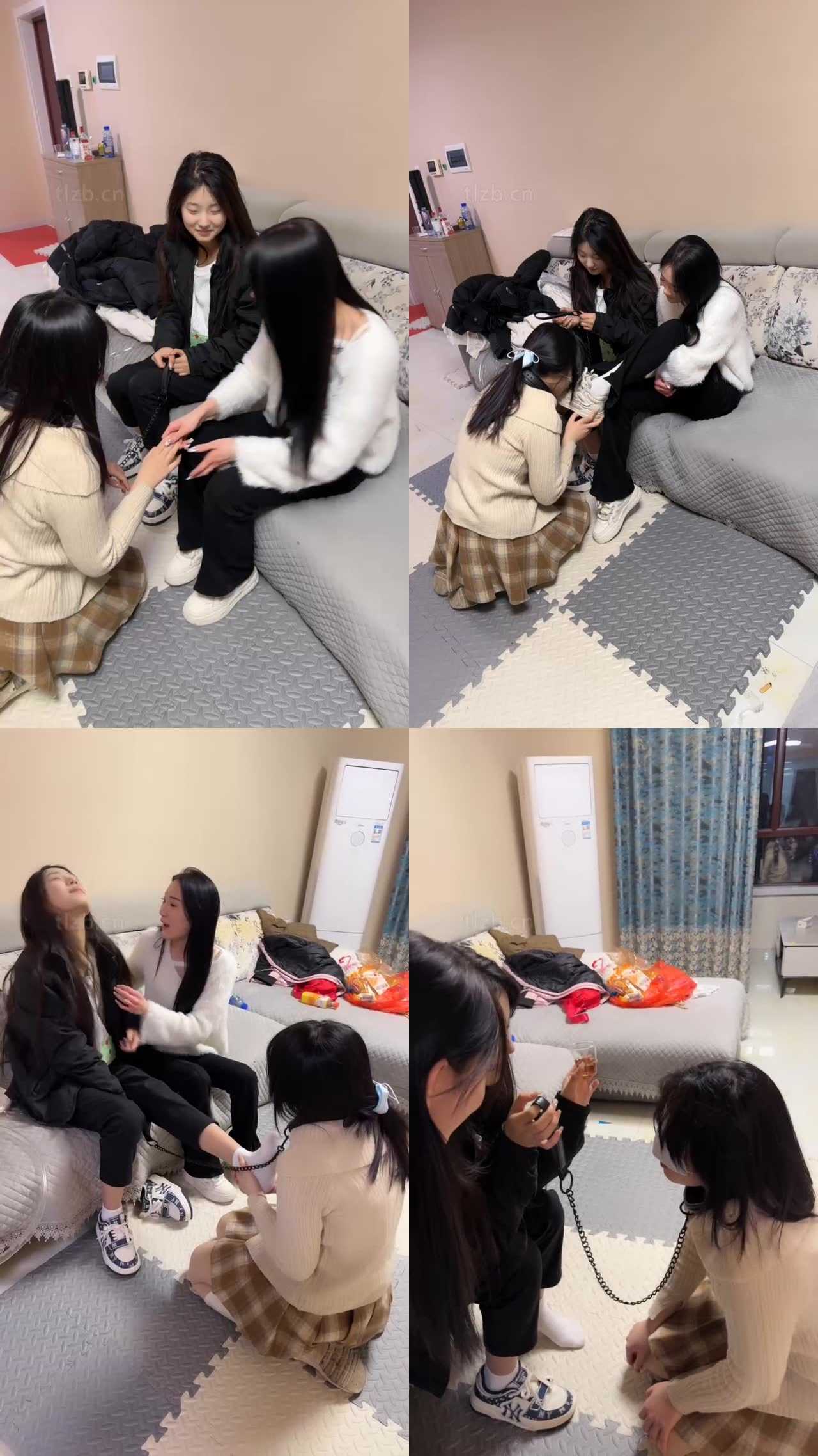 【精神小妹】双S-母畜-喂口水圣水/舔鞋/闻白袜/顶脏鞋【完整版】