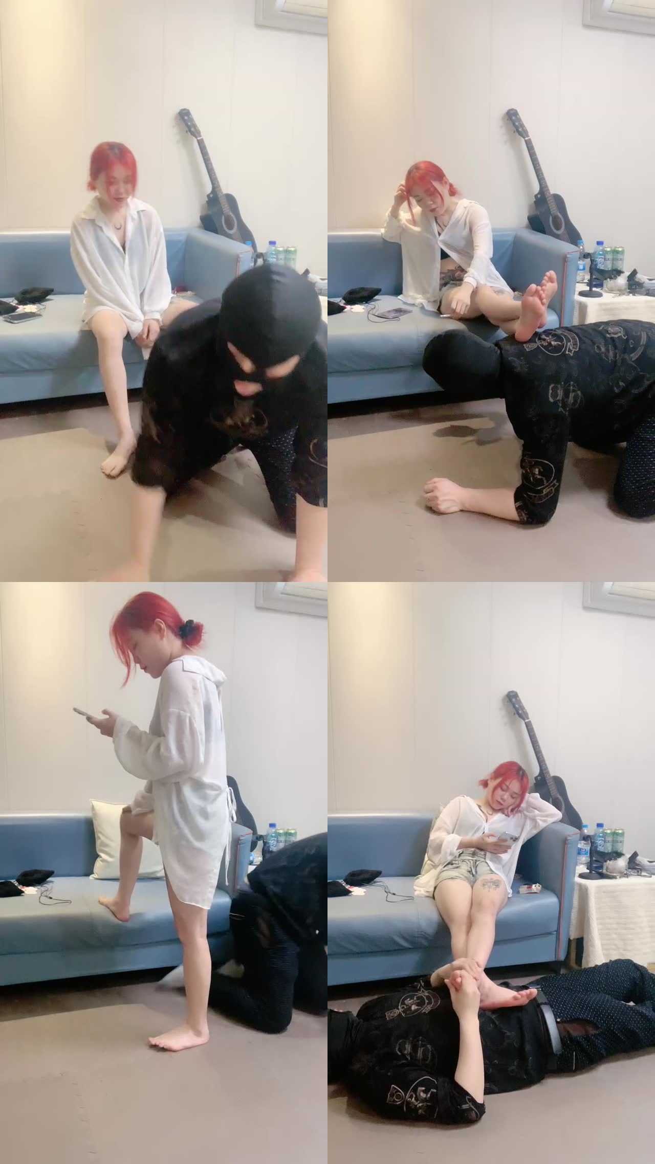 【千岁大人】骑马抽耳光/裸足恋足舔/踩脚垫
