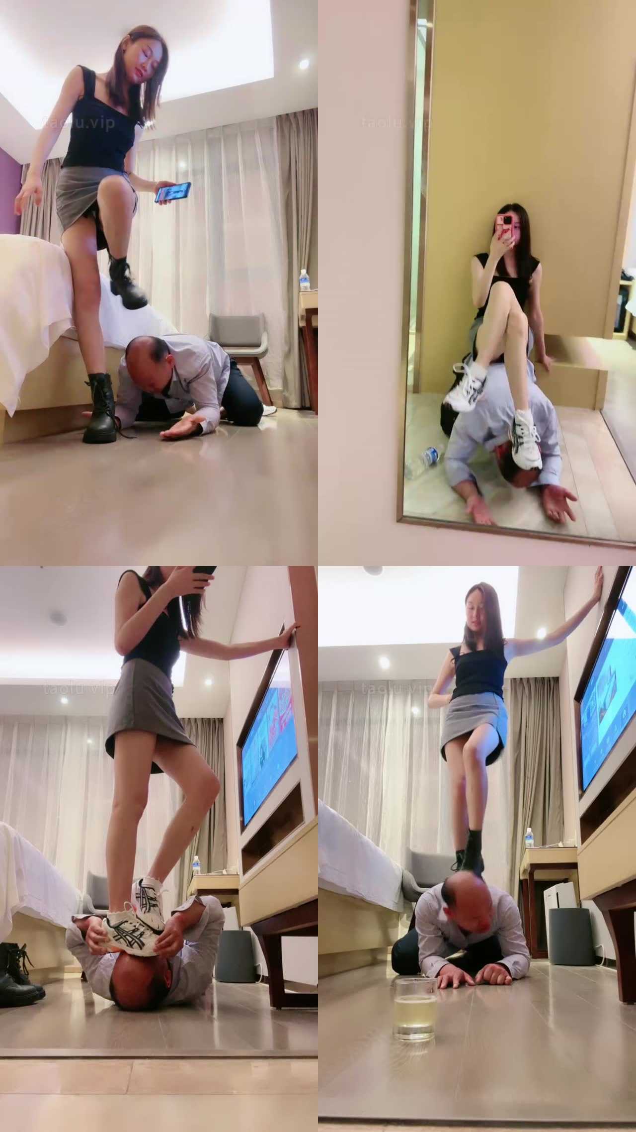 【艾莉】短靴爆踹老狗奴